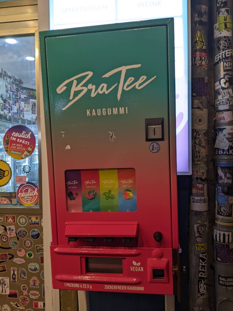 Automaten in Berlin: BraTee Kaugummi