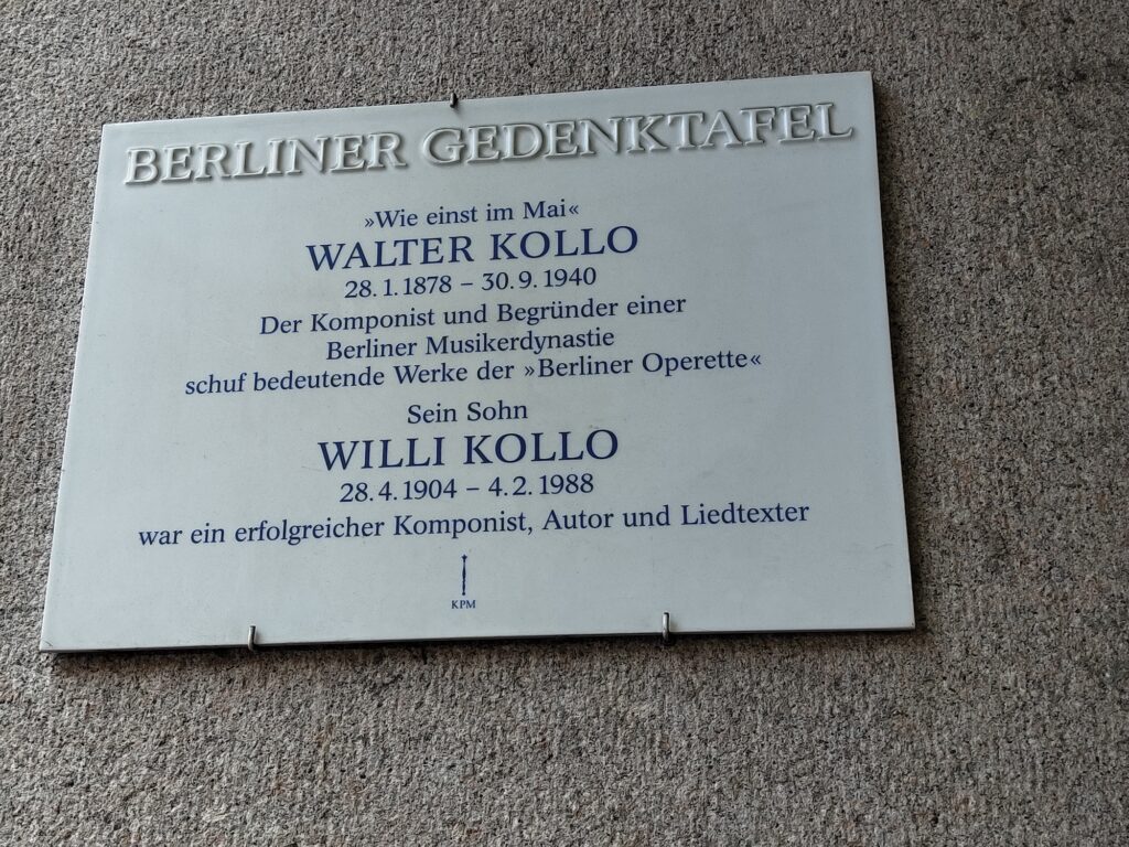 Walter Kollo Gedenktafel